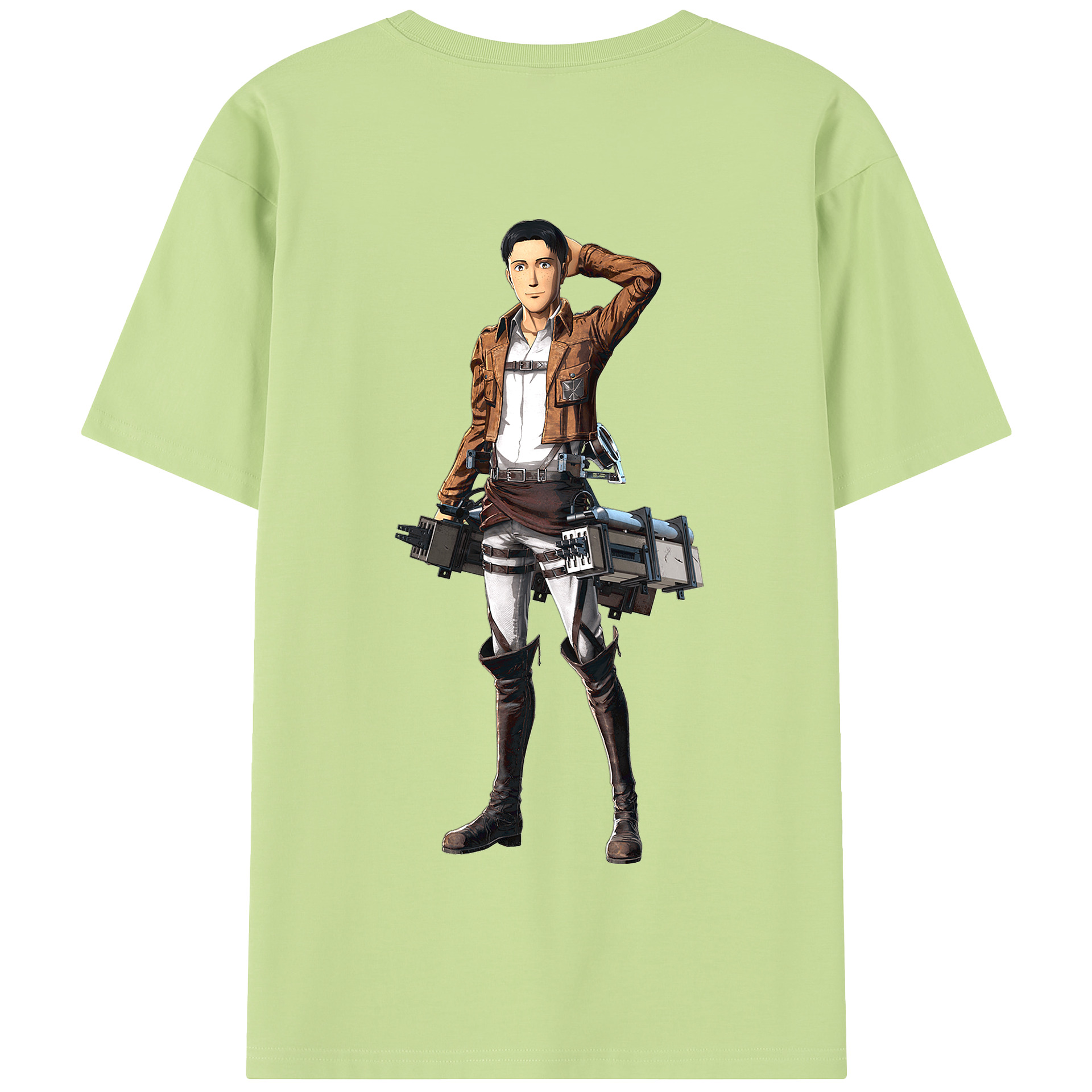 （画像用） 進撃の巨人 Attack on Titan 綿100％半袖Tシャツ（背面プリント）